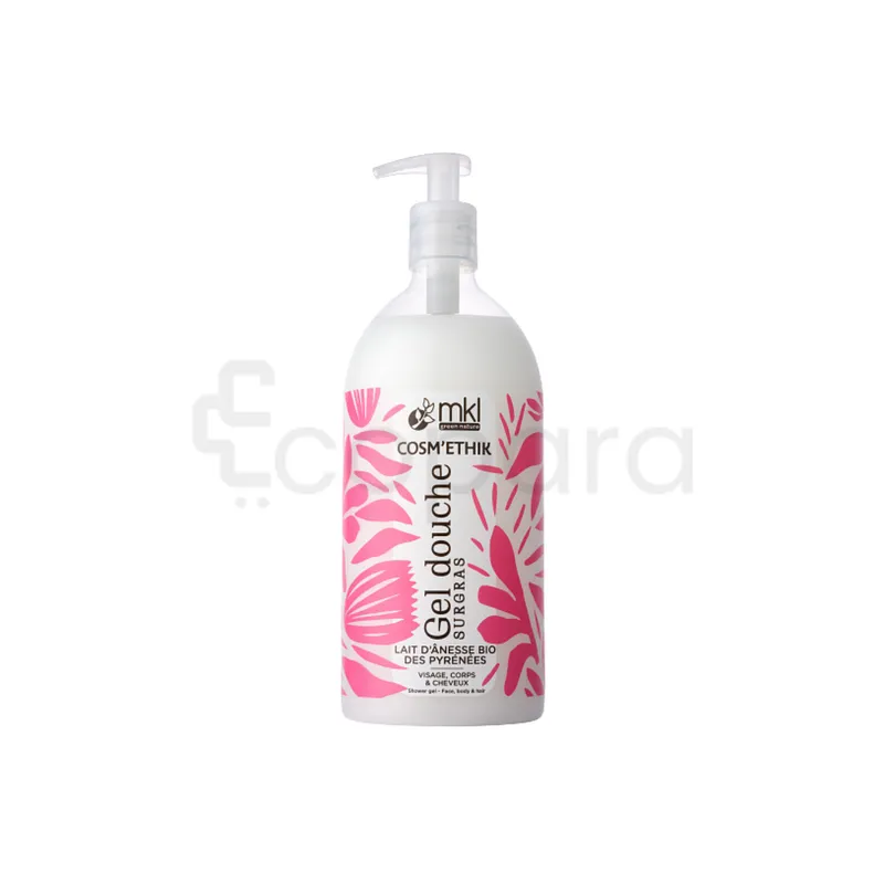 MKL GREEN NATURE COSM'ETHIK GEL DOUCHE SURGRAS LAIT D'ANESSE BIO DES PYRENEES 1L
