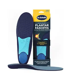DR SCHOLL'S PLANTAR FASCIITIS MEN'S PAIN RELIEF ORTHOTICS DROITE TAILLE 8-13 BOITE DE 1 PAIRE