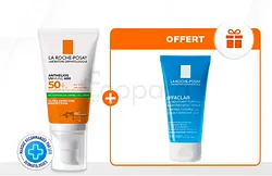 LA ROCHE POSAY PACK ANTHELIOS UVMUNE 400 GEL CREME OIL CONTROL INVISIBLE SPF50 + EFFACLAR GEL MOUSSANT 50ML OFFERT