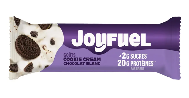JOYFUEL BARRE PROTEINEE COOKIE CREAM CHOCOLAT BLANC 55G