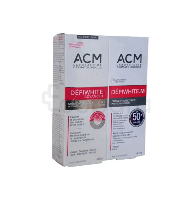 ACM DEPIWHITE ADVANCED CREME INTENSIVE ANTI-TACHE 40ML + DEPIWHITE.M CREME PROTECTRICE 40ML