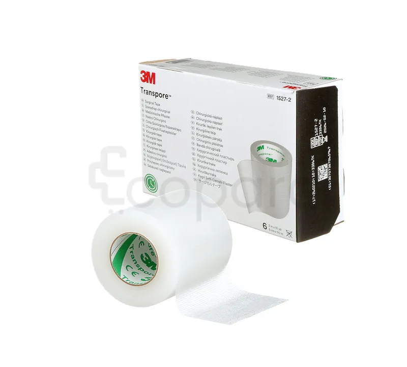 3M TRANSPORE 9.14M*5CM BOITE DE 14 REFERENCE 1527-2 