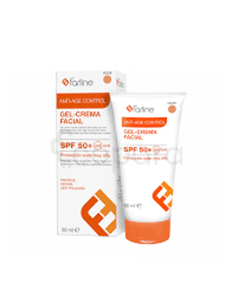 FARLINE GEL-CREME VISAGE ANTI-AGE CONTROL SPF50+ TEINTEE 50ML