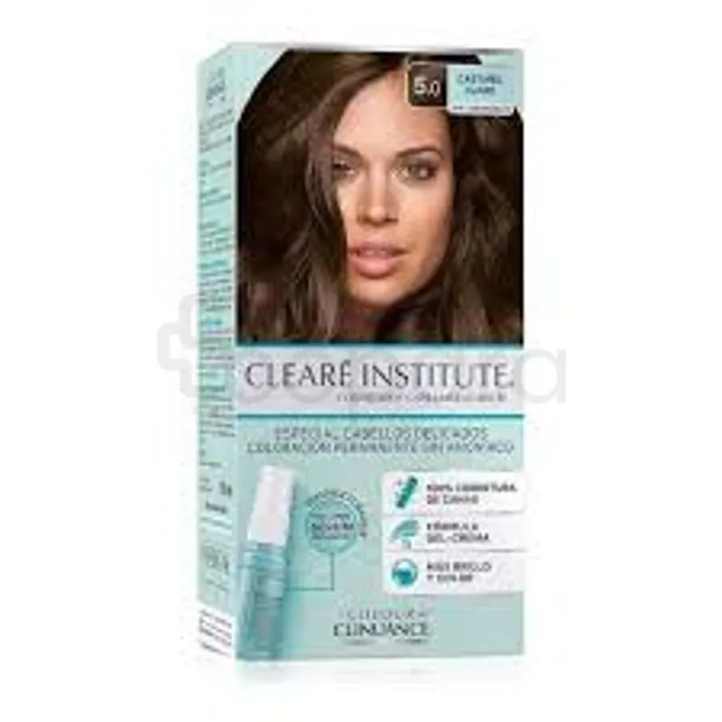 CLEARE INSTITUTE COLOUR CLINUANCE COLORATION PERMAMENTE N5.0 170ML REF LIGHT BROWN