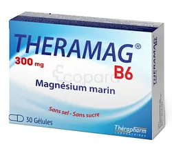 THERAMAG B6 300MG MAGNESIUM MARIN BOITE DE 30 GELULES