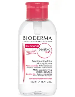 BIODERMA SENSIBIO H2O SOLUTION MICELLAIRE 500ML POMPE