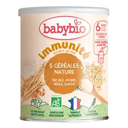 BABYBIO 5 CEREALES NATURE 220G