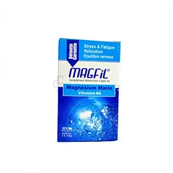 MAGFIL MAGNESIUM MARIN VITAMINE B6 BOITE DE 30 GELULES