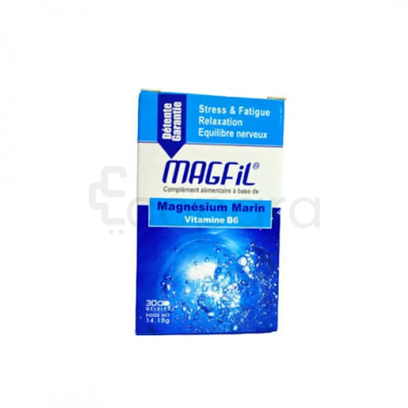 MAGFIL MAGNESIUM MARIN VITAMINE B6 BOITE DE 30 GELULES