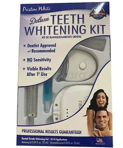 PRISTINE WHITE DELUXE TEETH WHITENING KIT LED