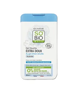 SO BIO GEL DOUCHE EXTRA DOUX AU GEL D'ALOE VERA BIO 450ML