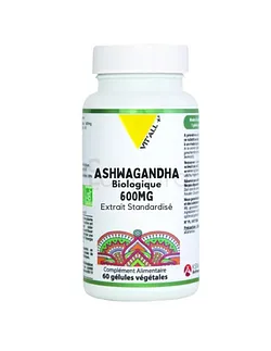 VITALL+ ASHWAGANDHA 600MG BOITE DE 60 CAPSULES