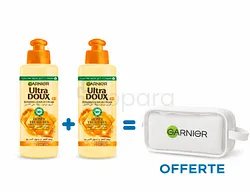 GARNIER ULTRA DOUX LEAVE IN CREAM HONEY DUO 200ML + TROUSSE OFFERTE