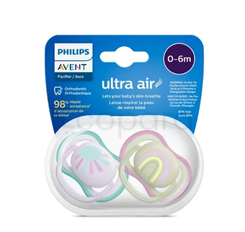 AVENT SUCETTE ULTRA AIR MIXTE 0-6MOIS REFERENCE SCF085/05