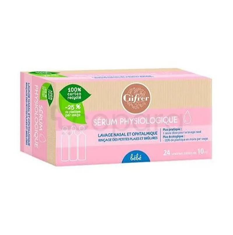 GIFRER SERUM PHYSIOLOGIQUE 5ML BOITE DE 24