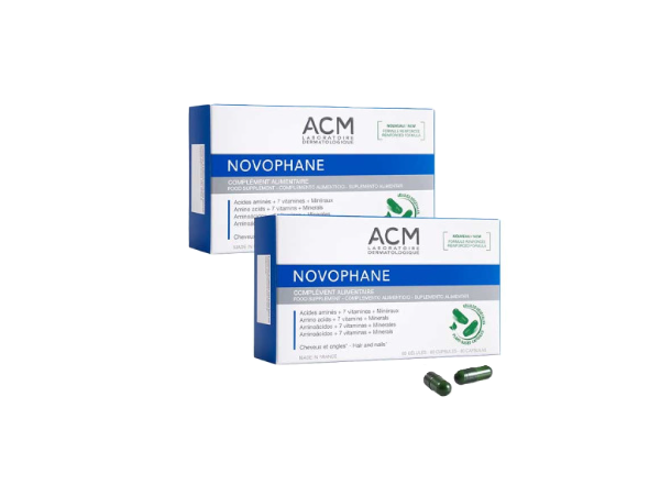 ACM NOVOPHANE PACK ONGLES CHEVEUX BOITE DE 60 GELULES + 1 OFFERT