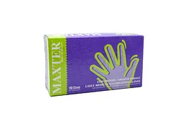 MAXTER GANTS EXAMIN LATEX BOITE DE 100 REFERENCE 014003-LG