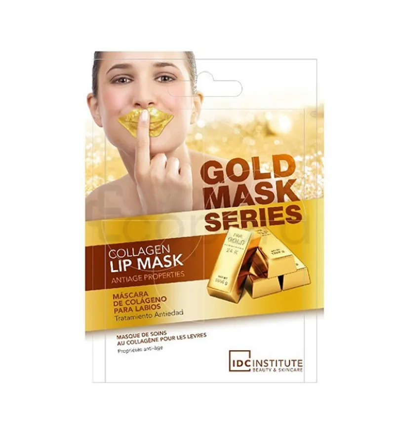 IDC INSTITUTE GOLD MASK SERIES COLLAGEN LIP MASK BOITE DE 1