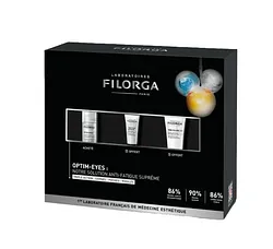 FILORGA COFFRET OPTIM EYES 15ML + TIME FILLER INTENSIVE 7ML OFFERT + TIME FILLER 5XP 15ML OFFERT
