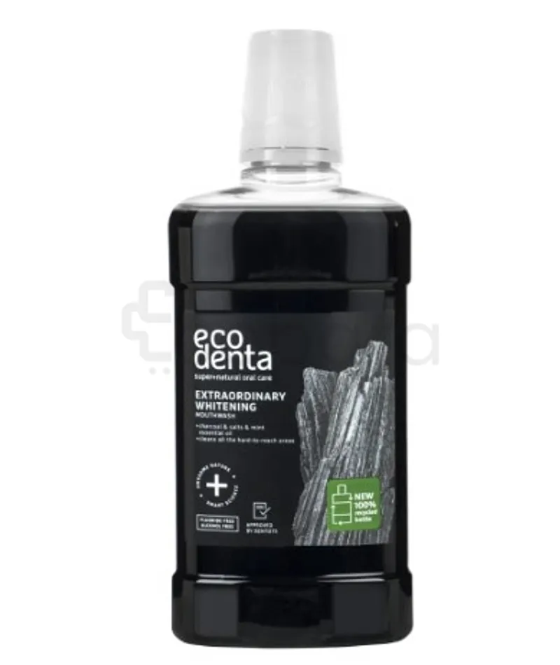 ECODENTA EXTRAORDINARY BAIN DE BOUCHE AU CHARBON ACTIF 500ML