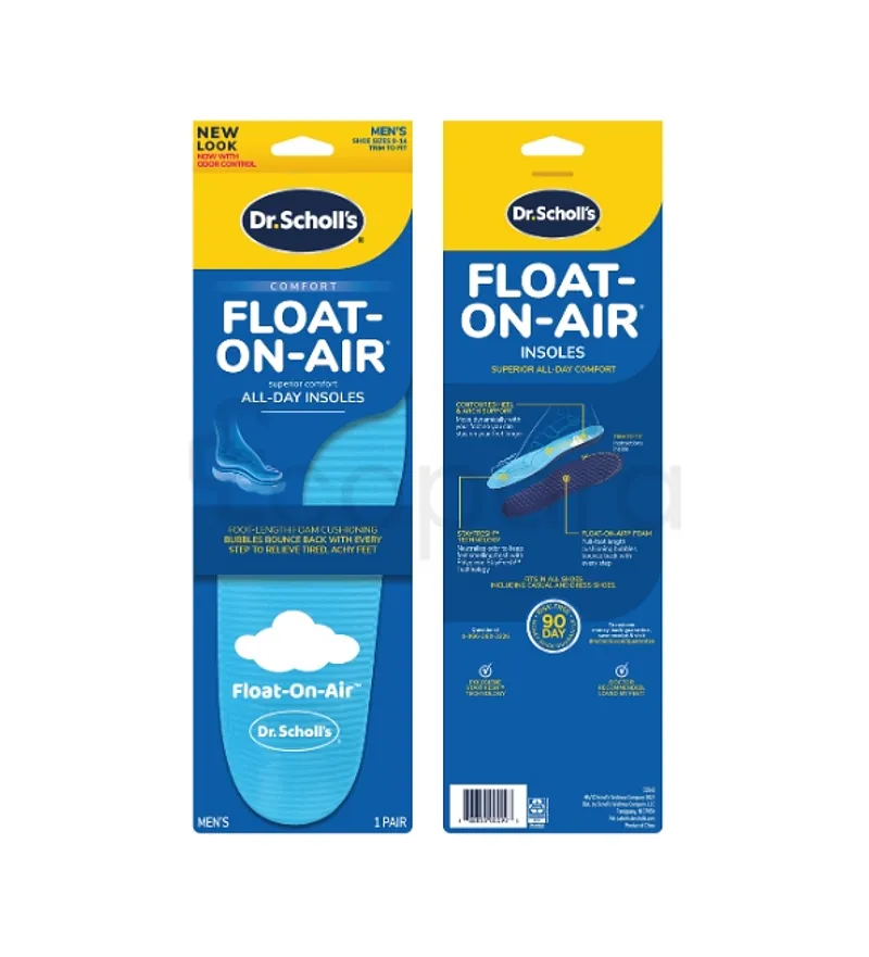 DR SCHOLL'S FLOAT ON AIR INSOLE MENS BOITE DE 1