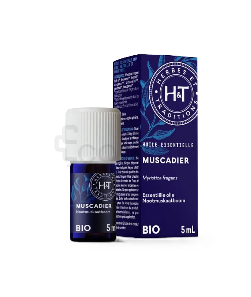 H&T HUILE ESSENTIELLE MUSCADE BIO 5ML