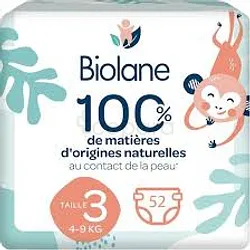 BIOLANE COUCHES ECOLOGIQUE TAILLE 3 4-9KG BOITE DE 52