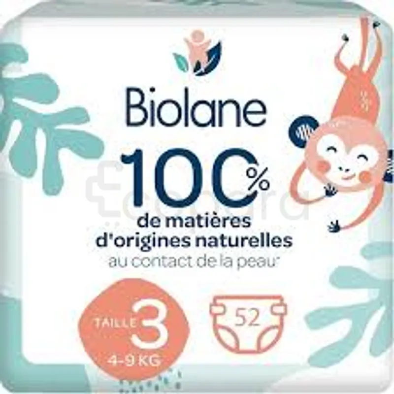 BIOLANE COUCHES ECOLOGIQUE TAILLE 3 4-9KG BOITE DE 52
