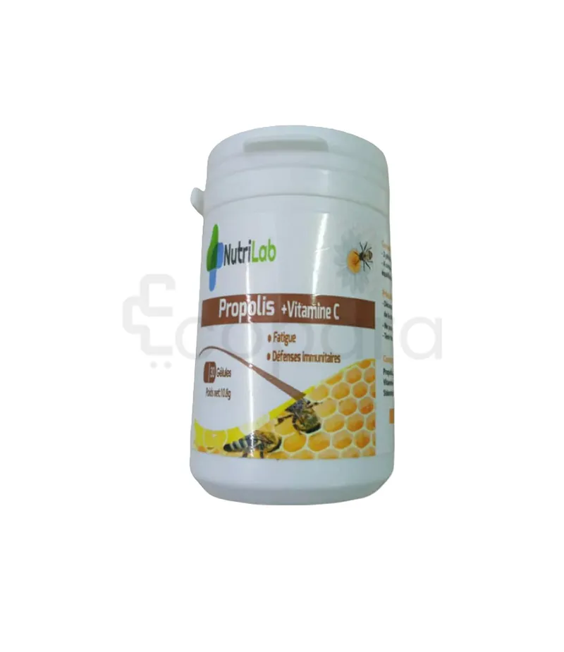 NUTRILAB PROPOLIS + VITAMINE C BOITE DE 30 GELULES