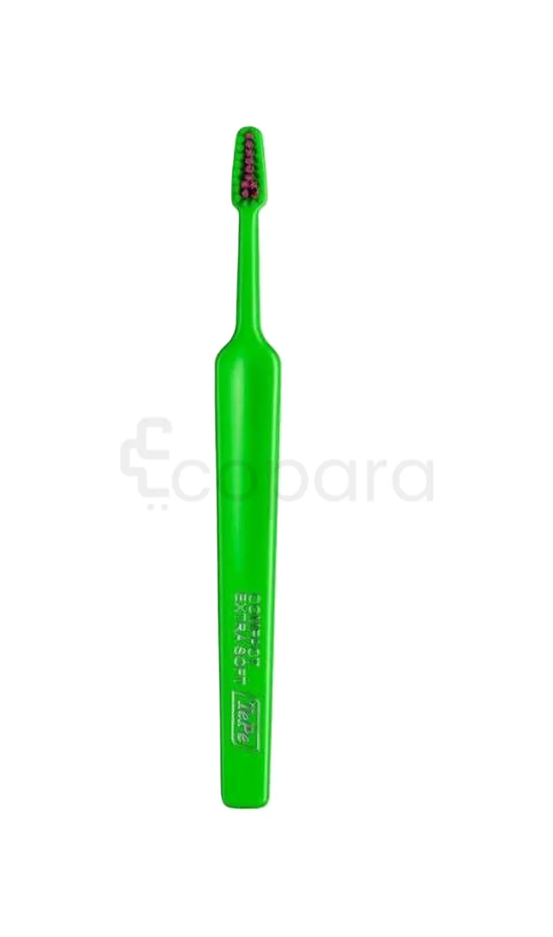 TEPE BROSSE A DENTS COLOUR COMPACT EXTRA SOFT VERT