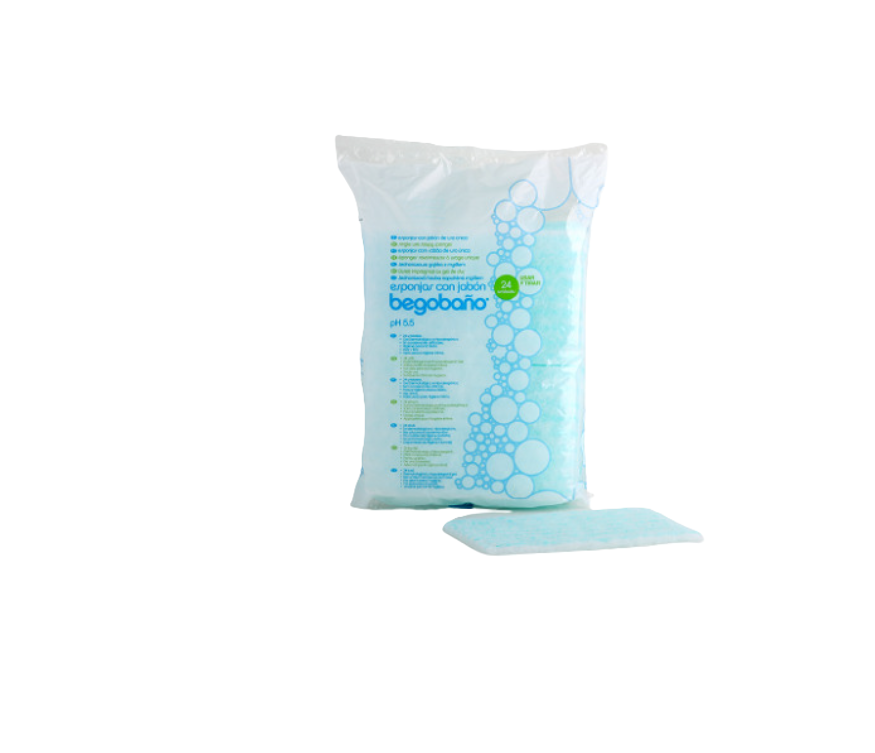 BEGOBANO ESPONJA CON JABON PH 5.5 EPONGES SAVONNEUSES BOITE DE 24