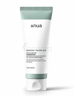 ANUA HEARTLEAF + SUCCINIC MOUSSE NETTOYANTE HYDRATANTE SUCCINIQUE 150ML