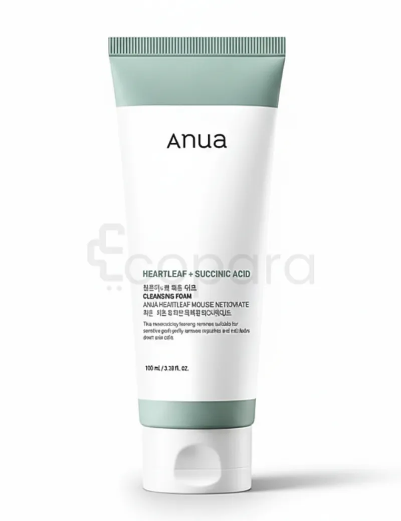 ANUA HEARTLEAF + SUCCINIC MOUSSE NETTOYANTE HYDRATANTE SUCCINIQUE 150ML