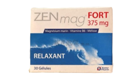 ZENMAG FORT 375MG BOITE DE 30 GELULES