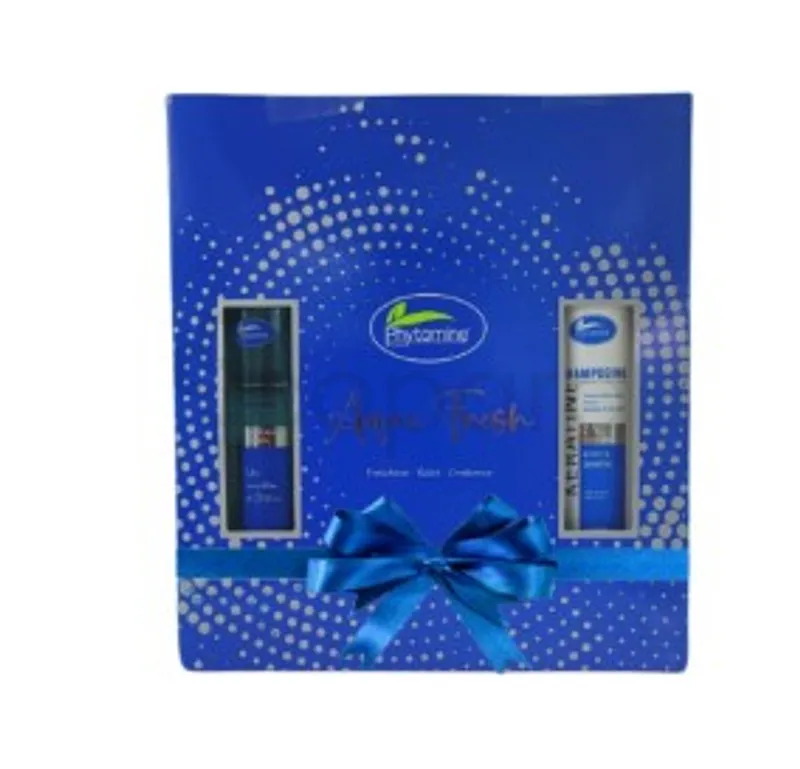 PHYTAMINE COFFRET AQUA FRESH BRUME FRESH 200ML + SHAMPOOING SANS SULFATE 200ML + SAVON COLLAGEN 20G + CREME ARGAN 50ML SERUM COLLAGEN 30ML