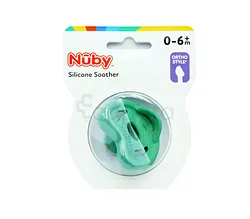 NUBY SUCETTE ORTHODONTIQUE CLASSIQUE 100%SILICONE 0-6MOIS REFERENCE NV02006S