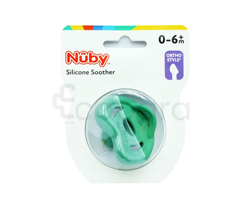 NUBY SUCETTE ORTHODONTIQUE CLASSIQUE 100%SILICONE 0-6MOIS REFERENCE NV02006S