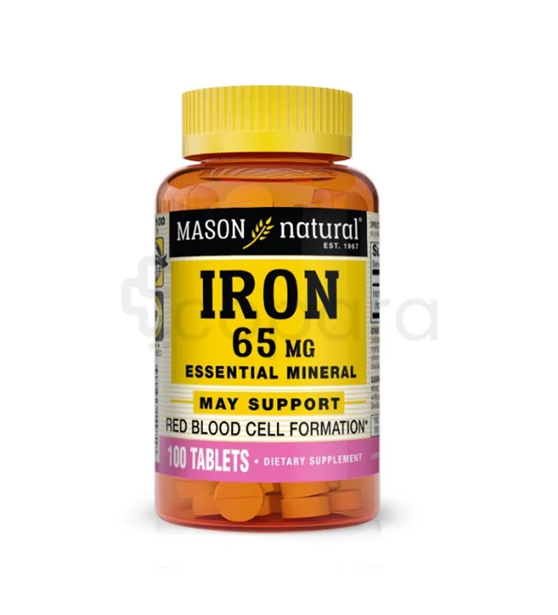 MASON NATURAL IRON 65MG BOITE DE 100 CAPSULES