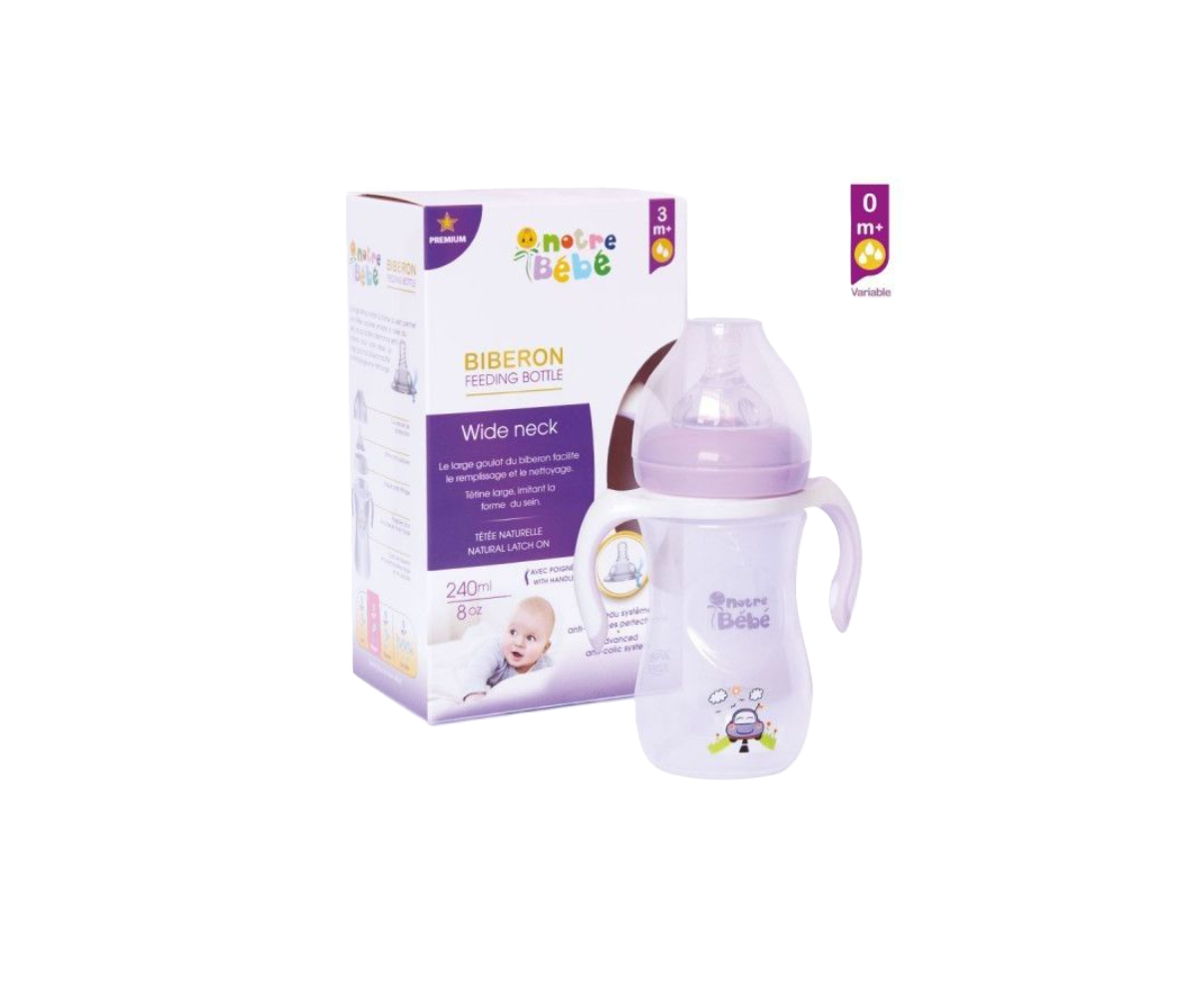 NOTRE BEBE BIBERON FEEDING BOTTLE 240ML/8OZ