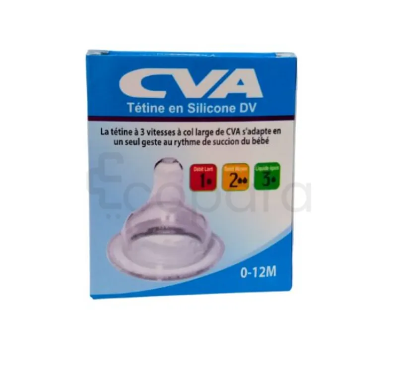 CVA TETINE EN SILICONE 3 VITESSES 0-12MOIS