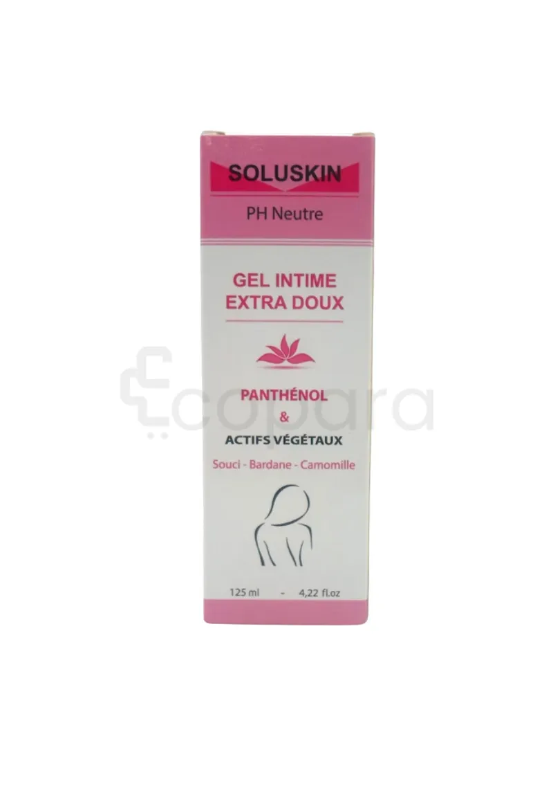 SOLUSKIN GEL INTIME EXTRA DOUX 125ML