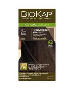 BIOKAP NUTRICOLOR DELICATO NUMERO 4.0 CHATAIN NATUREL 140ML