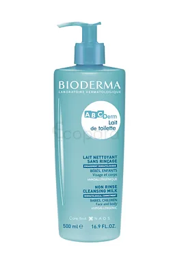 BIODERMA ABCDERM LAIT DE TOILETTE NETTOYANT SANS RINCAGE 500ML