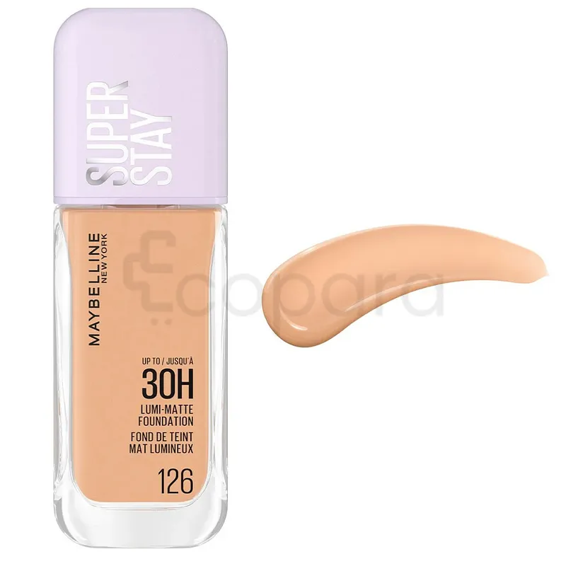 MAYBELLINE SUPER STAY LUMI MATTE FONDATION NUMERO 126