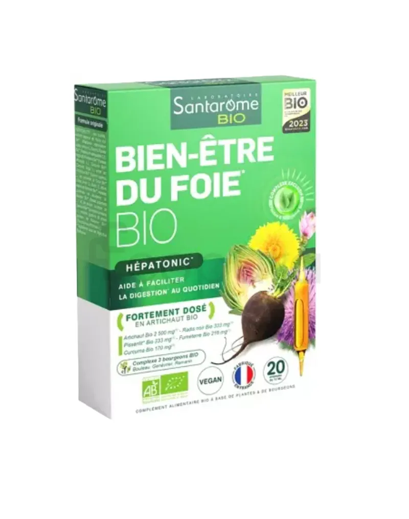 SANTAROME BIO BIEN-ETRE DU FOIE B20 AMPOULES DE 10ML