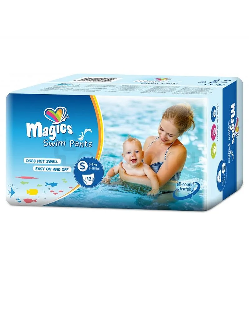 MAGICS COUCHES- CULOTTES DE BAIN TAILLE S 3-8KG BOITE DE 12