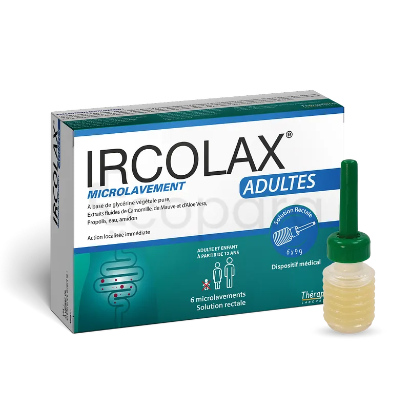 IRCOLAX ADULTES SOLUTION RECTALE 6*9G