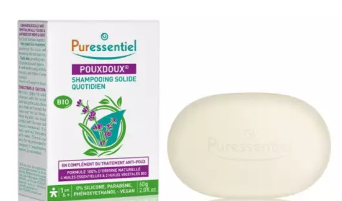 PURESSENTIEL ANTI-POUX SHAMPOOING SOLIDE QUOTIDIEN BIO 60G
