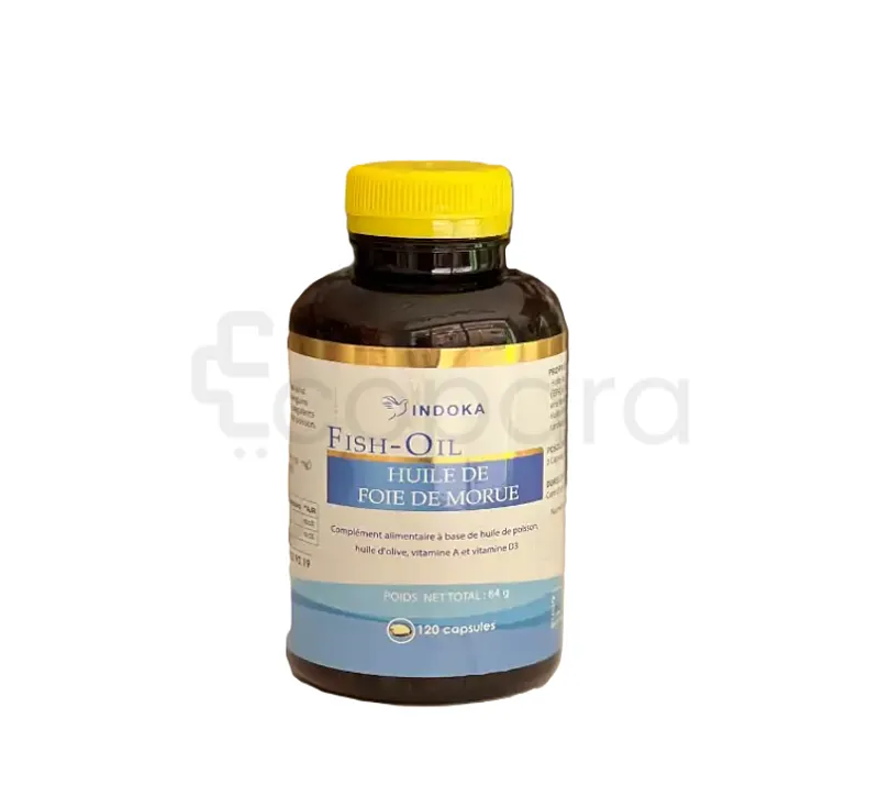 INDOKA HUILE FOIE DE MORUE BOITE DE 120 CAPSULES