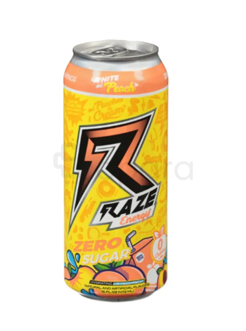 RAZE ENERGY WHITE PEACH 473ML